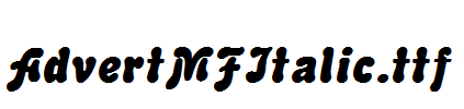 AdvertMFItalic.ttf