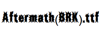 Aftermath(BRK).ttf