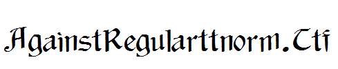 AgainstRegularttnorm.Ttf
