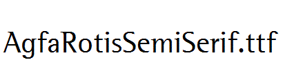 AgfaRotisSemiSerif.ttf