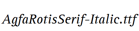 AgfaRotisSerif-Italic.otf