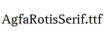 AgfaRotisSerif.otf