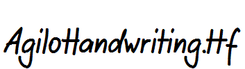 AgiloHandwriting.ttf