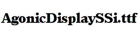 AgonicDisplaySSi.ttf