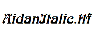AidanItalic.ttf