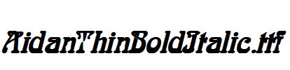 AidanThinBoldItalic.ttf