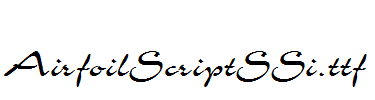 AirfoilScriptSSi.ttf