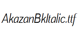 AkazanBkItalic.ttf