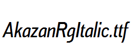 AkazanRgItalic.ttf