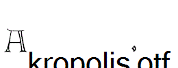 Akropolis.otf
