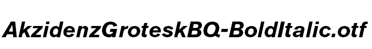 AkzidenzGroteskBQ-BoldItalic.otf