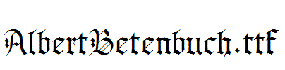 AlbertBetenbuch.ttf
