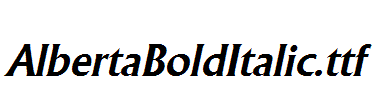 AlbertaBoldItalic.ttf