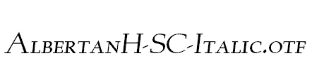 AlbertanH-SC-Italic.otf
