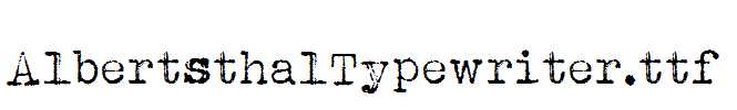 AlbertsthalTypewriter.ttf