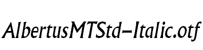 AlbertusMTStd-Italic.otf
