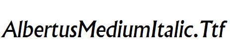 AlbertusMediumItalic.Ttf