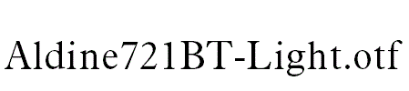 Aldine721BT-Light.otf