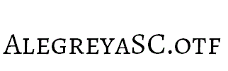 AlegreyaSC.otf