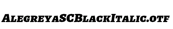 AlegreyaSCBlackItalic.otf