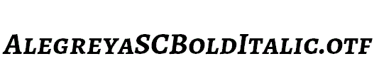 AlegreyaSCBoldItalic.otf