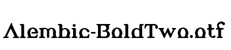 Alembic-BoldTwo.otf
