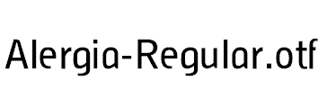 Alergia-Regular.otf