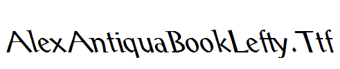 AlexAntiquaBookLefty.Ttf