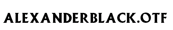 AlexanderBlack.otf