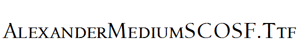AlexanderMediumSCOSF.Ttf