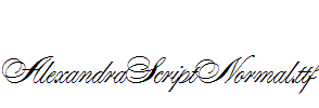 AlexandraScriptNormal.ttf