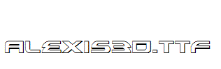 Alexis3D.ttf
