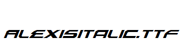 AlexisItalic.ttf