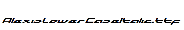 AlexisLowerCaseItalic.ttf
