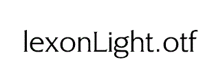 AlexonLight.otf
