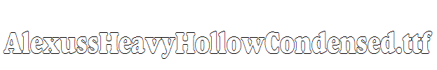 AlexussHeavyHollowCondensed.ttf