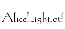 AliceLight.otf