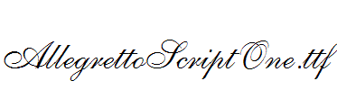 AllegrettoScriptOne.ttf