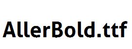 AllerBold.ttf