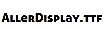 AllerDisplay.ttf