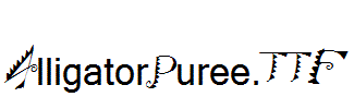 AlligatorPuree.TTF