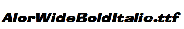 AlorWideBoldItalic.ttf