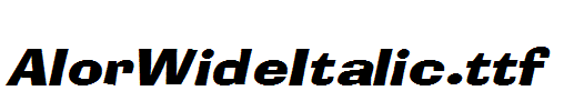AlorWideItalic.ttf