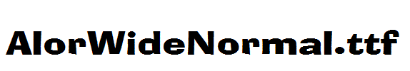 AlorWideNormal.ttf