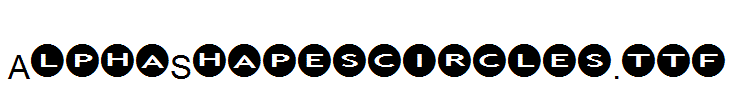 AlphaShapescircles.ttf