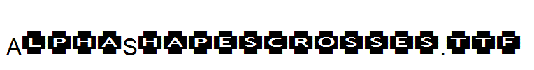 AlphaShapescrosses.ttf
