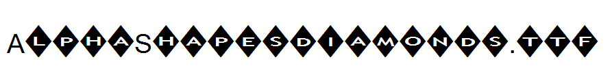 AlphaShapesdiamonds.ttf