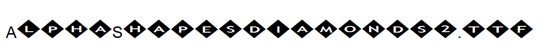 AlphaShapesdiamonds2.ttf