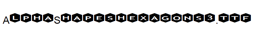 AlphaShapeshexagons3.ttf
