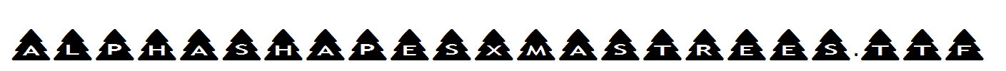 AlphaShapesxmastrees.ttf
